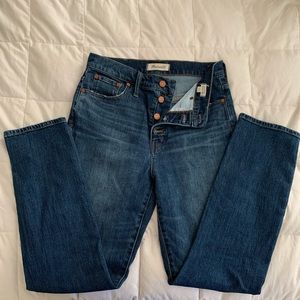 Madewell Perfect Vintage Jean - button fly -sz 27